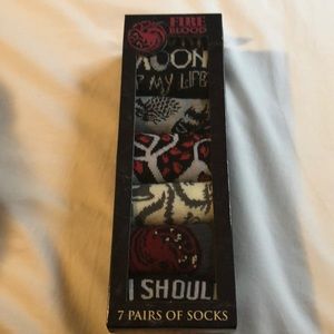 Game of Thrones Branded Socks-One Week of Socks!